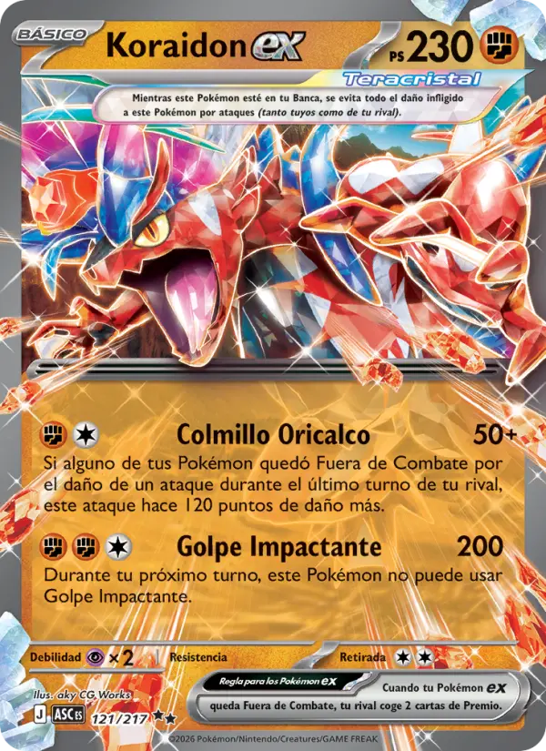 Koraidon ex, Héroes Ascendentes No. 121