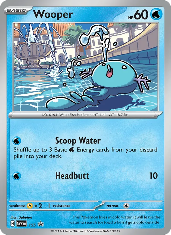Wooper, SVP Black Star Promos Nº 155