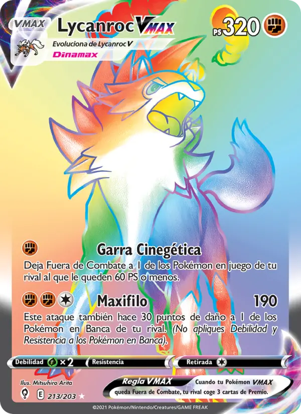 Lycanroc VMAX, Cielos Evolutivos No. 213