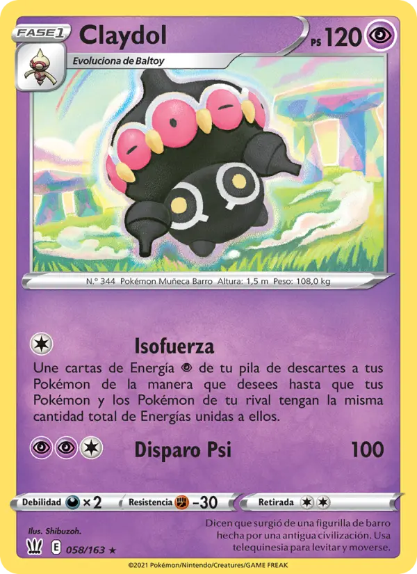 Claydol, Estilos de Combate No. 58
