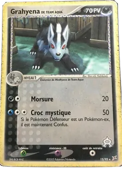 Grahyena de Team Aqua, EX Team Magma vs Team Aqua No. 15 Normal