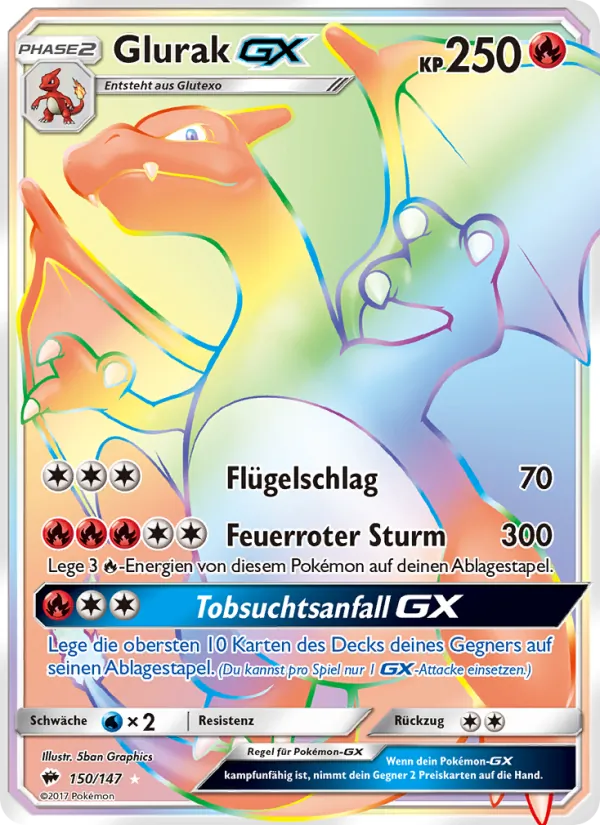 Glurak GX, Nacht in Flammen Nº 150