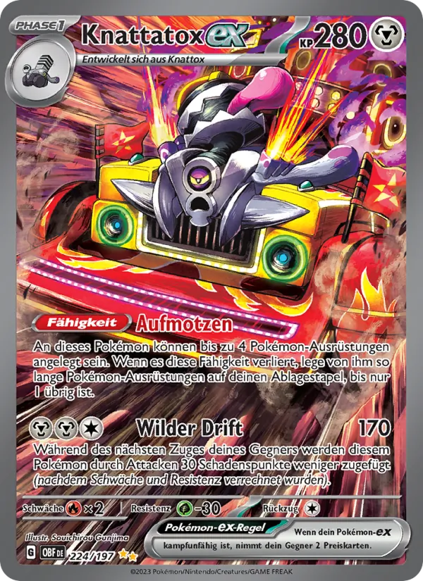 Knattatox-ex, Obsidian Flammen No. 224