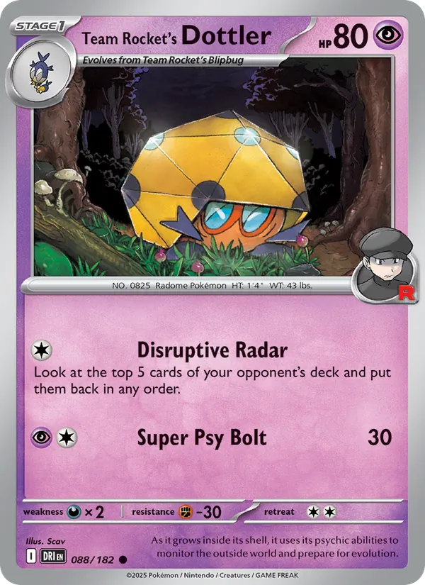 Team Rocket's Dottler, Destined Rivals No. 088
