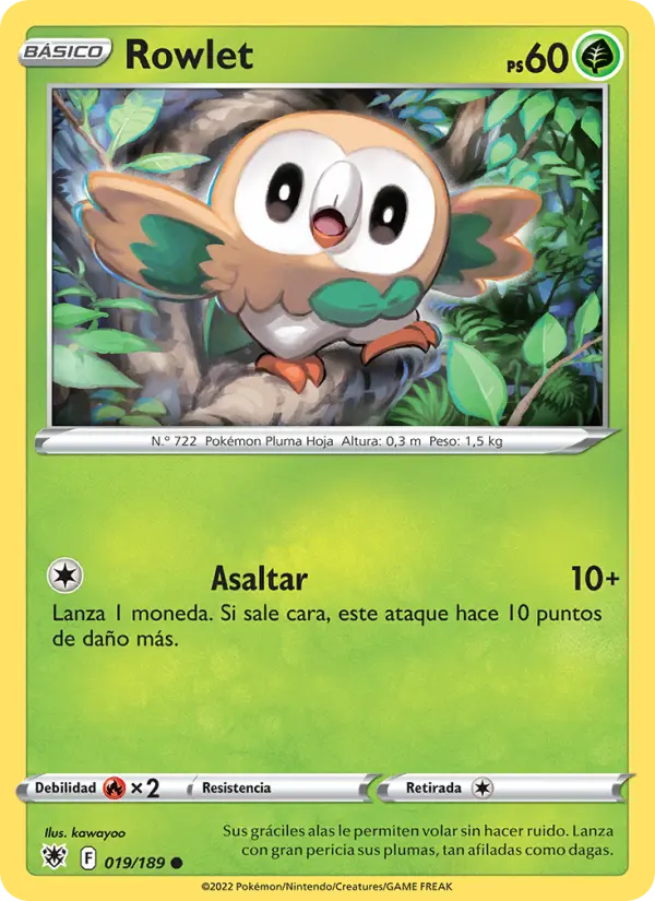 Rowlet, Resplandor Astral No. 019