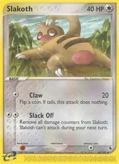 Slakoth, Ruby & Sapphire No. 45 Normal