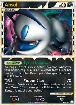 Absol, Triumphant No. 91 Holo