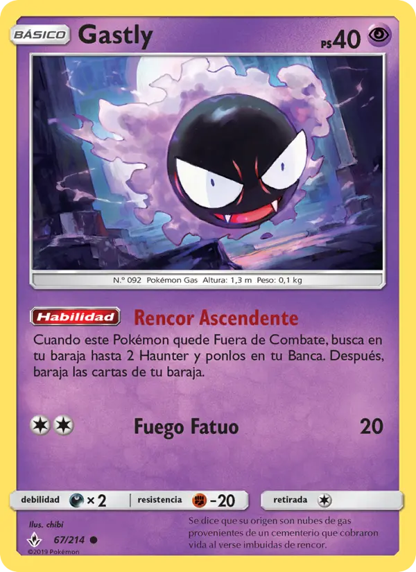 Gastly, Vínculos Indestructibles No. 67