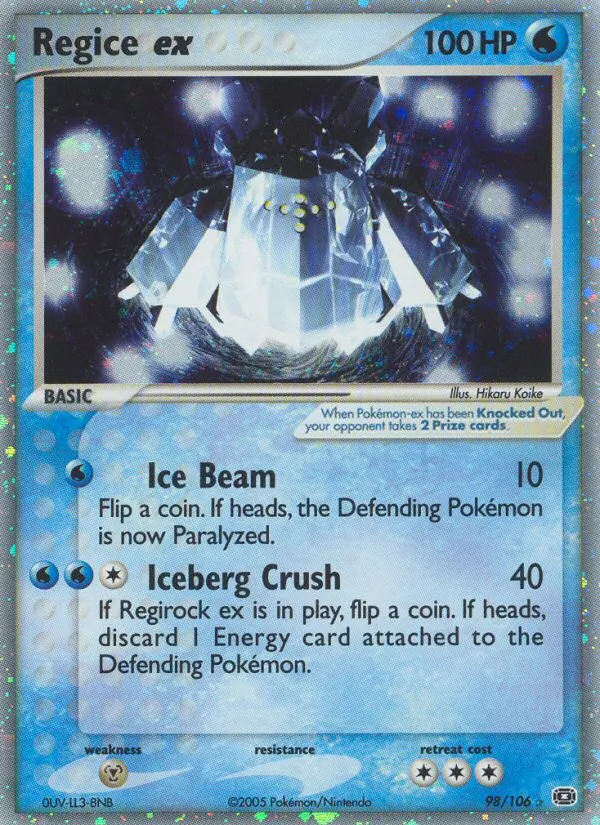 Regice ex, Emerald Nº 98