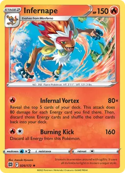 Infernape, Brilliant Stars No. 026 Holo