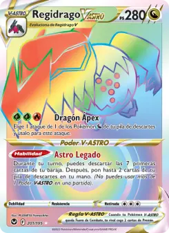 Regidrago V-ASTRO, Tempestad Plateada Nº 201 Holo
