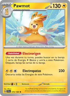 Pawmot, Escarlata y Púrpura No. 076 Holo