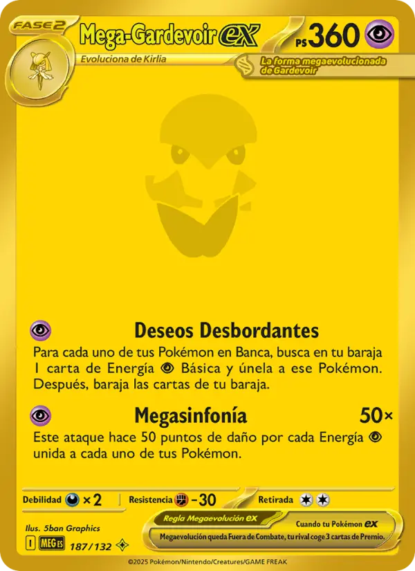 Mega-Gardevoir ex, Megaevolución No. 187