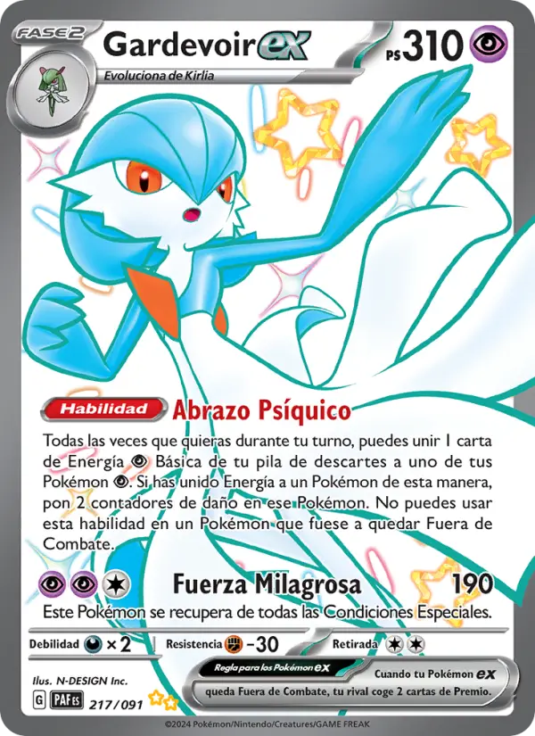 Gardevoir ex, Destinos de Paldea Nº 217