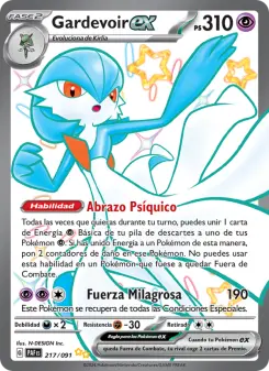 Gardevoir ex, Destinos de Paldea No. 217 Holo