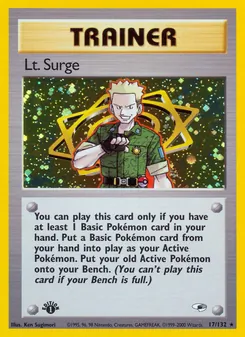 Lt. Surge, Gym Heroes Nº 17 Holo