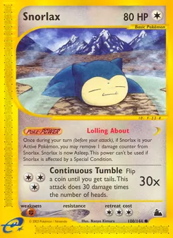 Snorlax, Skyridge No. 100 Normal