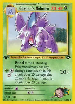 Giovanni's Nidorino, Gym Challenge No. 45 Normal