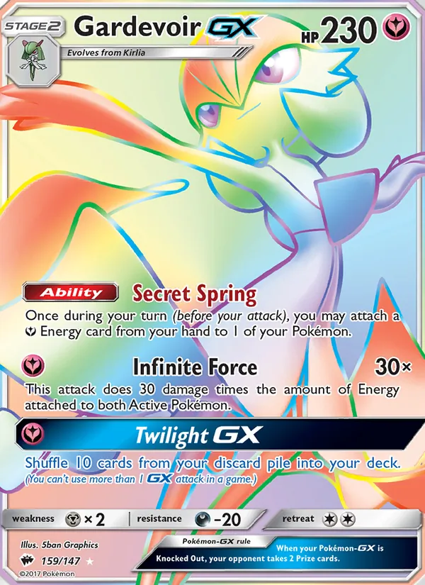 Gardevoir GX, Burning Shadows No. 159