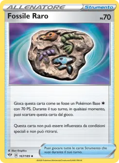 Fossile Raro, Fiamme Oscure Nº 167 Normal