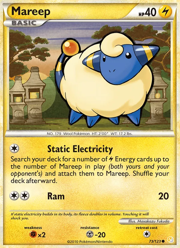 Mareep, HeartGold SoulSilver Nº 73