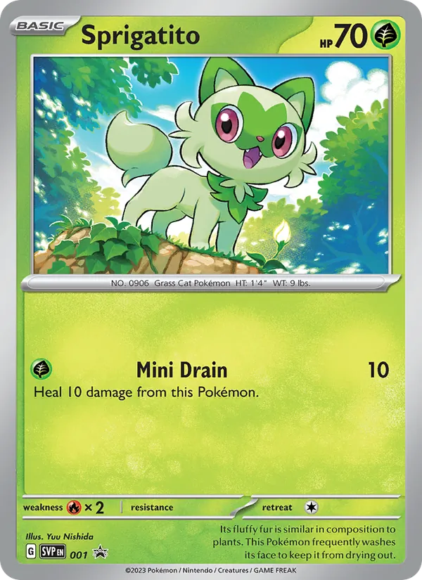Sprigatito, SVP Black Star Promos No. 001