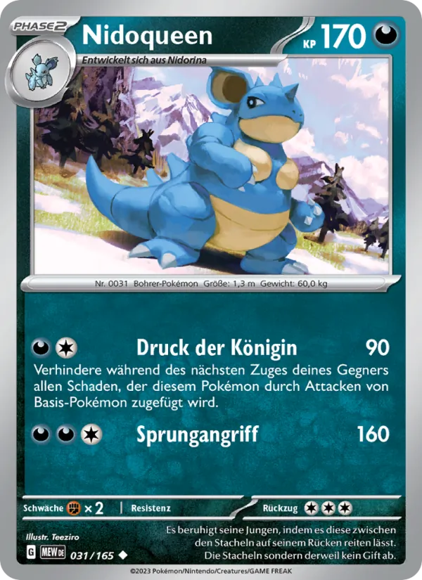 Nidoqueen, 151 Nº 031
