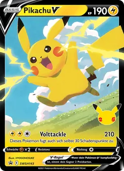 Pikachu V, SCSC Promokarten No. SWSH143 Holo