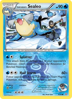 Team Aqua's Sealeo, Double Crisis No. 4 Normal
