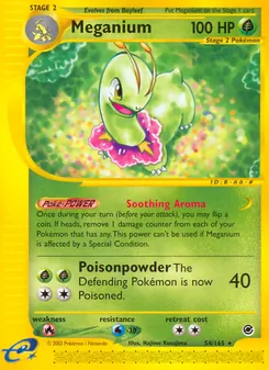 Meganium, Expedition Base Set Nº 54 Normal