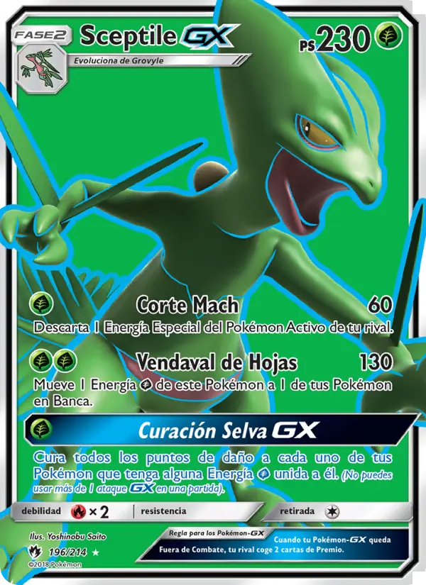 Sceptile GX, Truenos Perdidos Nº 196
