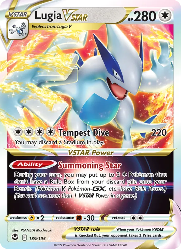Lugia VSTAR, Silver Tempest No. 139