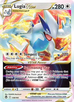 Lugia VSTAR, Silver Tempest No. 139 Holo