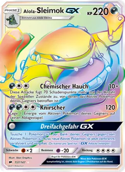 Alola-Sleimok GX, Nacht in Flammen Nº 157 Holo