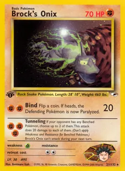 Brock's Onix, Gym Heroes Nº 21 Normal