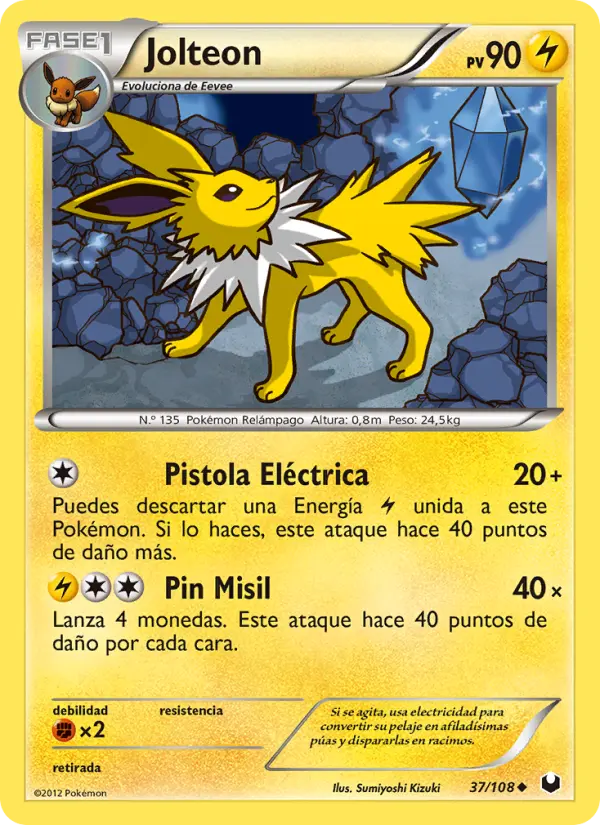 Jolteon, Oscuros Exploradores Nº 37