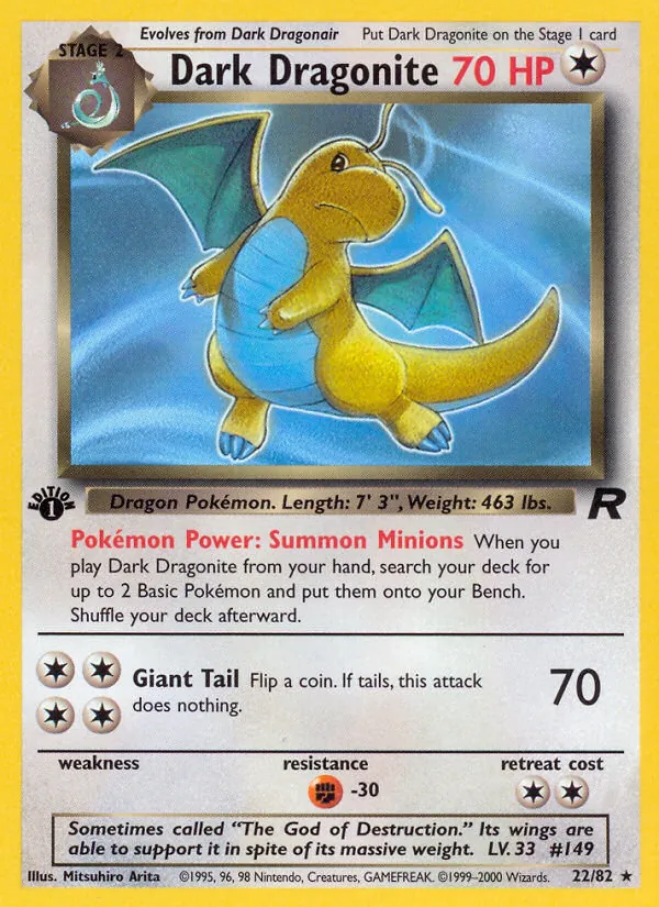 Dark Dragonite, Team Rocket Nº 22