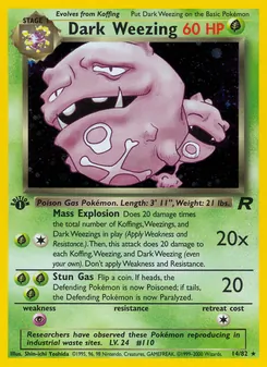 Dark Weezing, Team Rocket No. 14 Holo