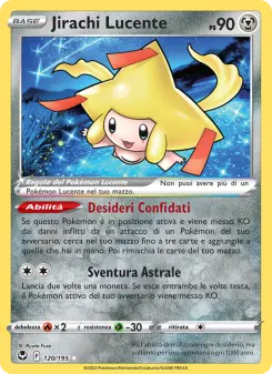 Jirachi Lucente, Tempesta Argentata Nº 120 Holo