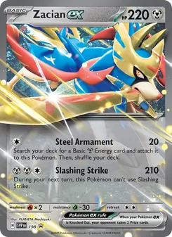 Zacian ex, SVP Black Star Promos No. 198 Holo