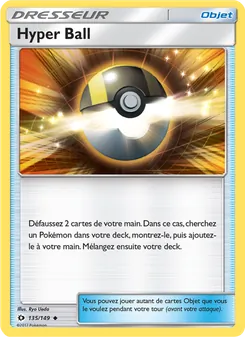 Hyper Ball, Soleil et Lune Nº 135 Normal