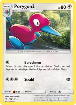 Porygon2, Nacht in Flammen No. 104 Normal