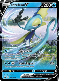 Inteleon V, SWSH Black Star Promos No. SWSH016 Holo