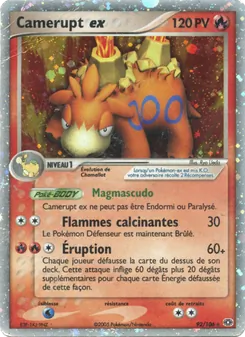 Camerupt ex, EX Émeraude Nº 92 Holo