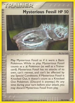 Mysterious Fossil, Holon Phantoms No. 92 Normal
