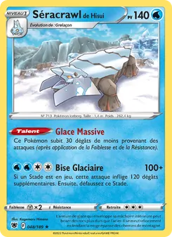Séracrawl de Hisui, Astres Radieux Nº 048 Normal