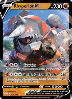 Rhyperior V, Fiamme Oscure Nº 95 Holo