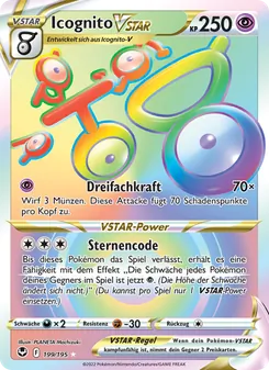 Icognito VSTAR, Silberne Sturmwinde No. 199 Holo