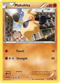 Makuhita, Furious Fists Nº 51 Normal
