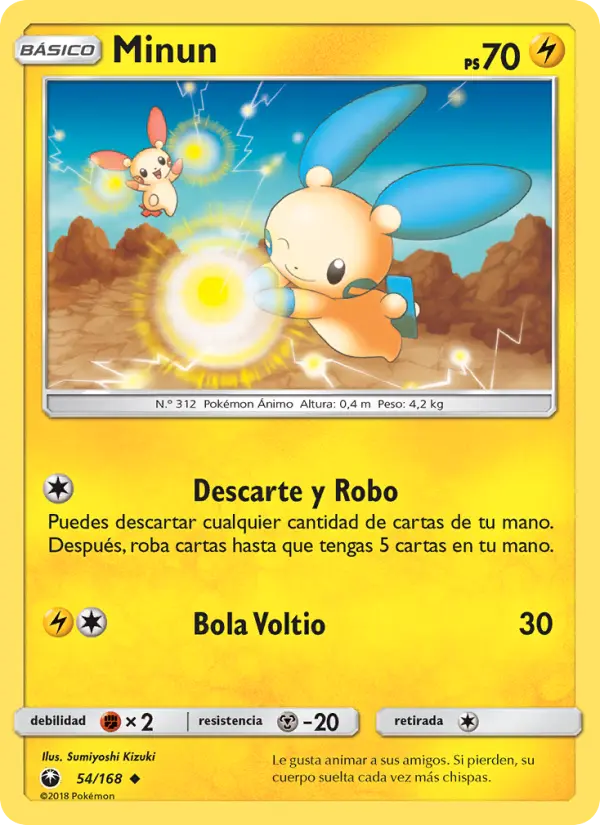 Minun, Tormenta Celestial No. 54